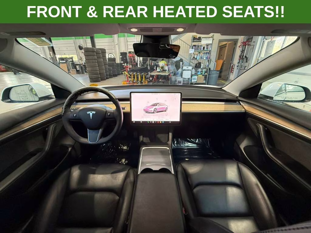 2022 White Tesla Model 3 Long Range AWD Sedan