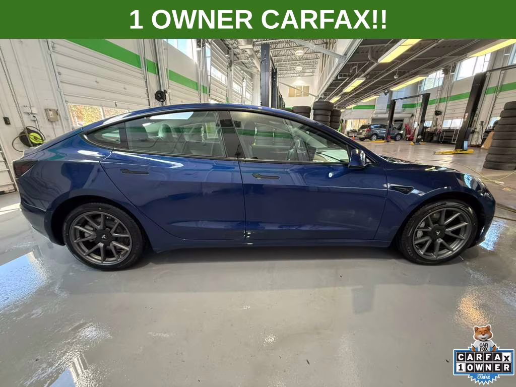 2022 Deep Blue Metallic Tesla Model 3 Long Range AWD Sedan