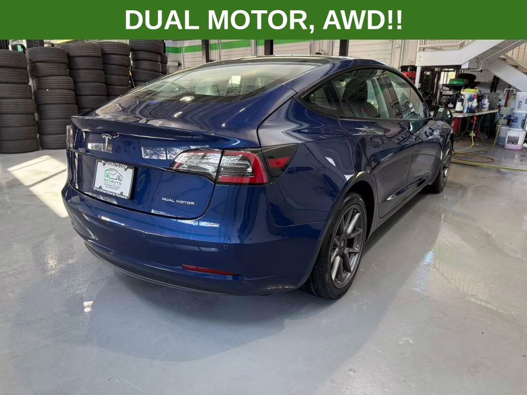 2022 Deep Blue Metallic Tesla Model 3 Long Range AWD Sedan