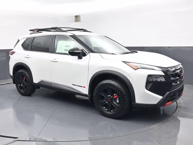 2026 Everest White Pearl Tricoat Nissan Rogue Rock Creek AWD SUV
