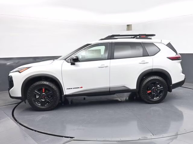 2026 Everest White Pearl Tricoat Nissan Rogue Rock Creek AWD SUV