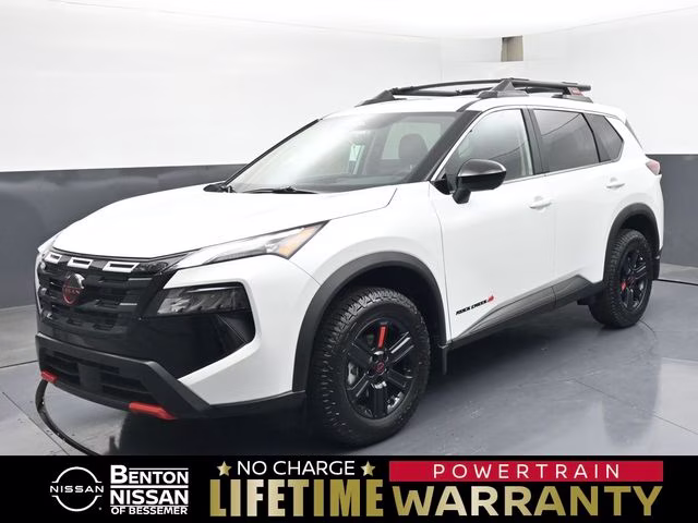 2026 Everest White Pearl Tricoat Nissan Rogue Rock Creek AWD SUV