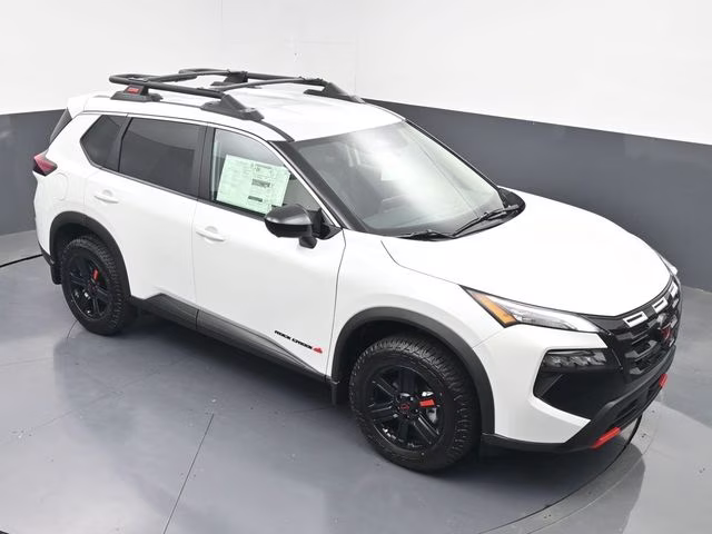 2026 Everest White Pearl Tricoat Nissan Rogue Rock Creek AWD SUV