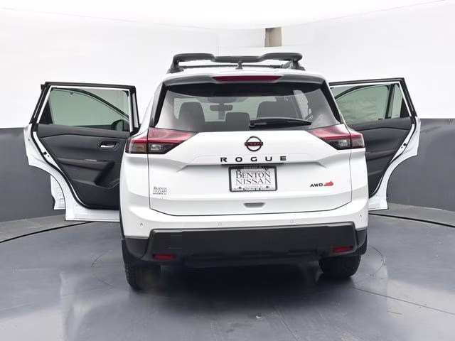 2026 Everest White Pearl Tricoat Nissan Rogue Rock Creek AWD SUV