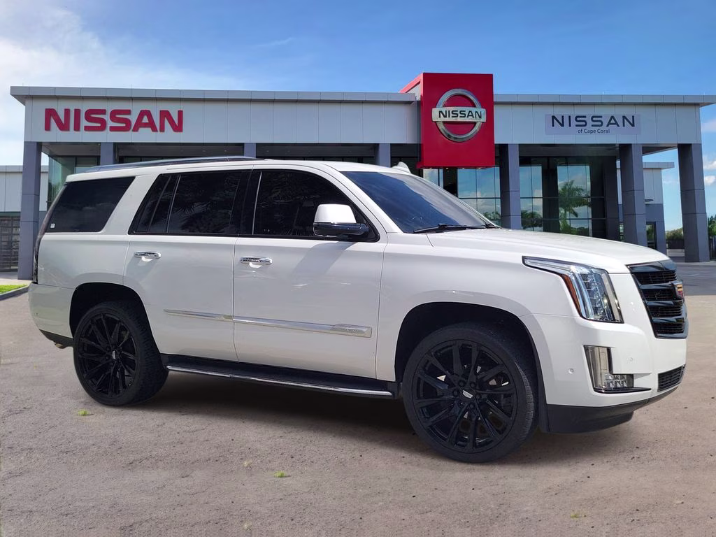 2020 Crystal White Tricoat Cadillac Escalade Luxury RWD SUV