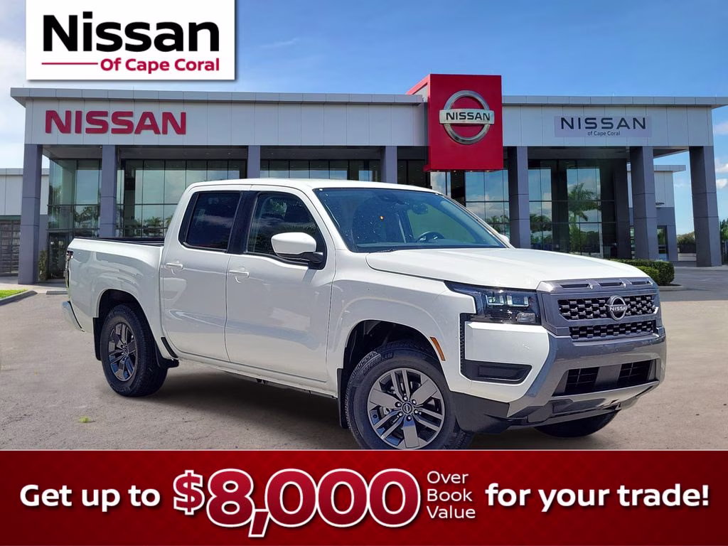 2026 Glacier White Nissan Frontier SV RWD Truck