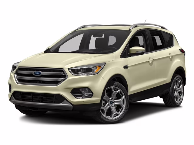 2017 White Gold Metallic Ford Escape Titanium 4X4 SUV
