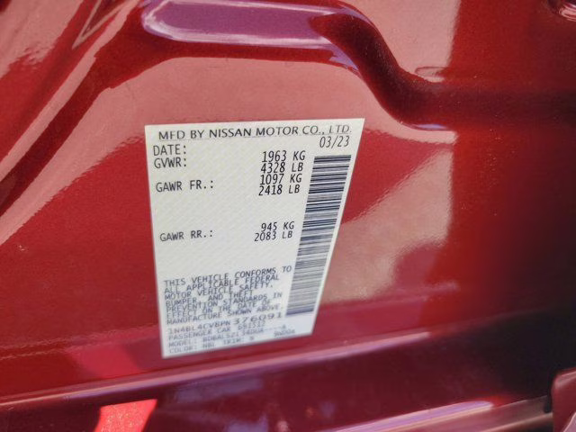 2023 Scarlet Ember Tintcoat Nissan Altima 2.5 SR FWD Sedan