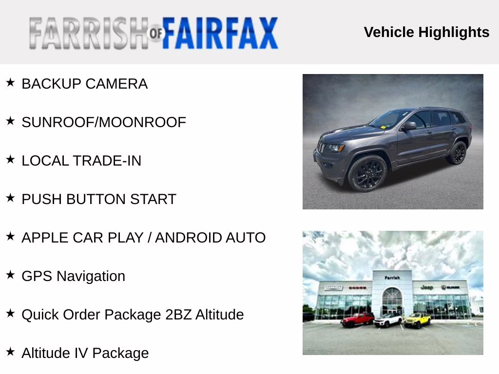 2019 Granite Crystal Metallic Clearcoat Jeep Grand Cherokee Altitude 4X4 SUV