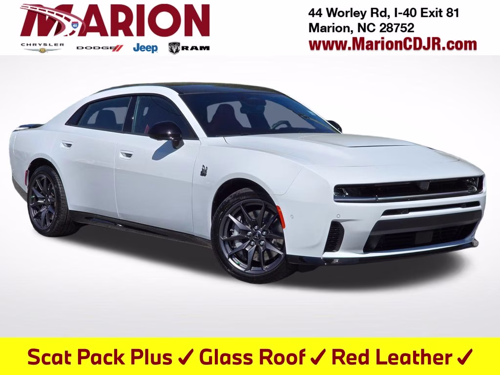 2026 Bright White Clearcoat Dodge Charger Scat Pack Plus AWD Sedan