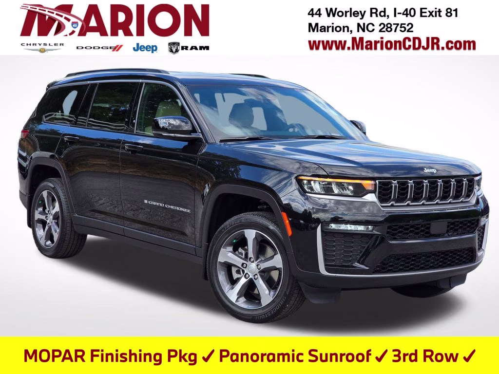 2026 Diamond Black Crystal Pearlcoat Jeep Grand Cherokee L Limited 4X4 SUV