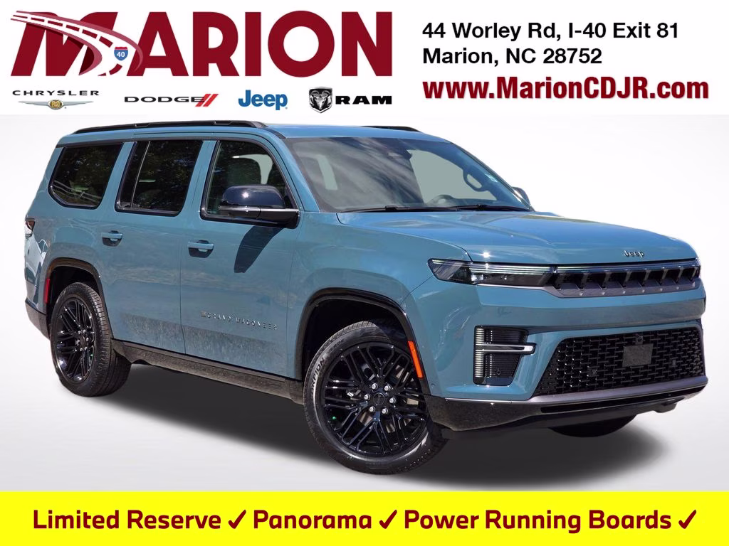 2026 Steel Blue Jeep Grand Wagoneer Limited Reserve 4X4 SUV