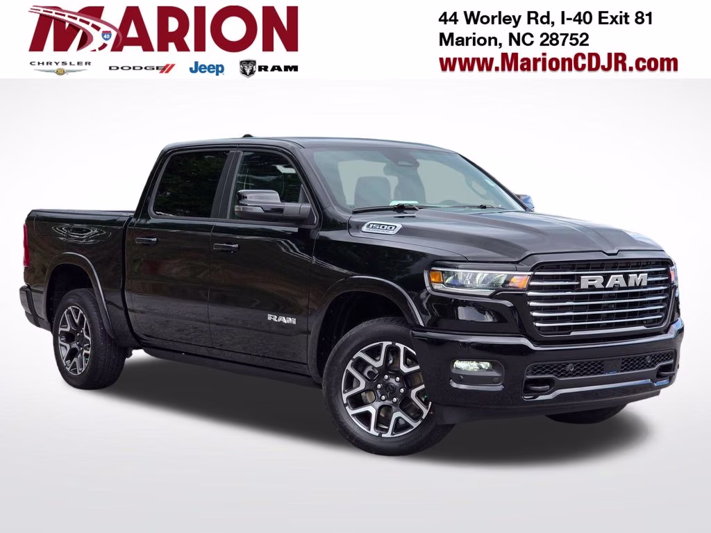 2026 Diamond Black Crystal Pearlcoat Ram 1500 Laramie 4X4 Truck