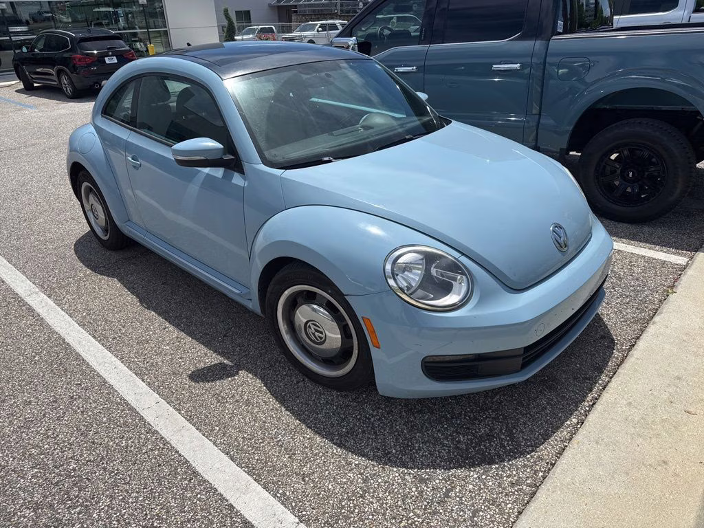 2013 Denim Blue Volkswagen Beetle 2.5L FWD Hatchback