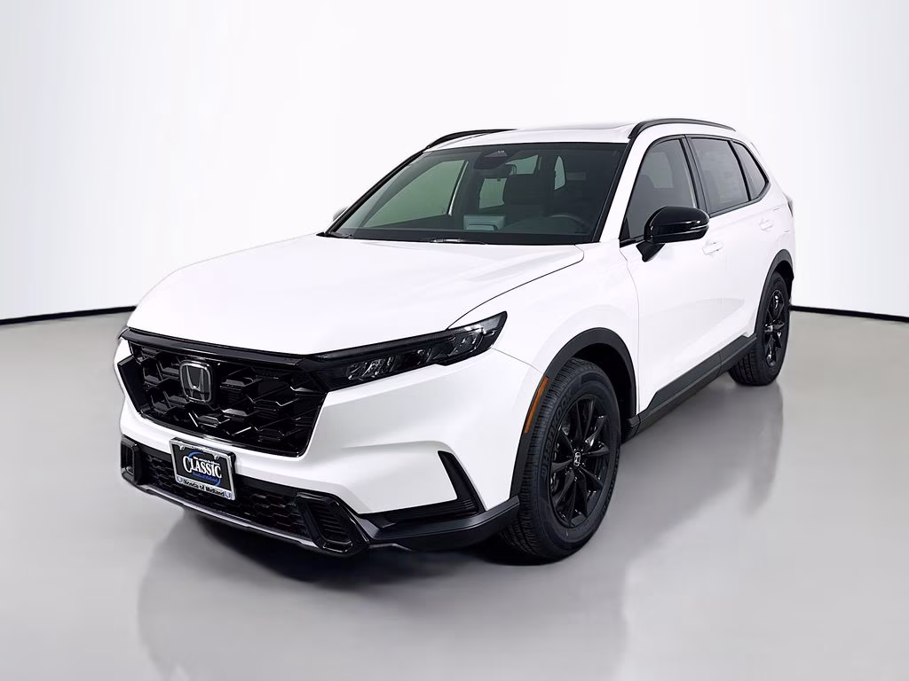 2026 Platinum White Pearl Honda CR-V Hybrid Sport FWD SUV