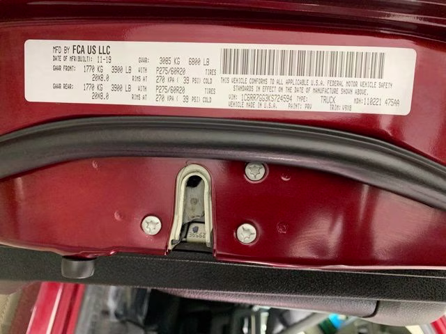 2019 Delmonico Red Pearlcoat Ram 1500 Classic Warlock 4X4 Truck