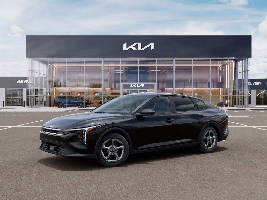 2026 Aurora Black Kia K4 LXS FWD Sedan