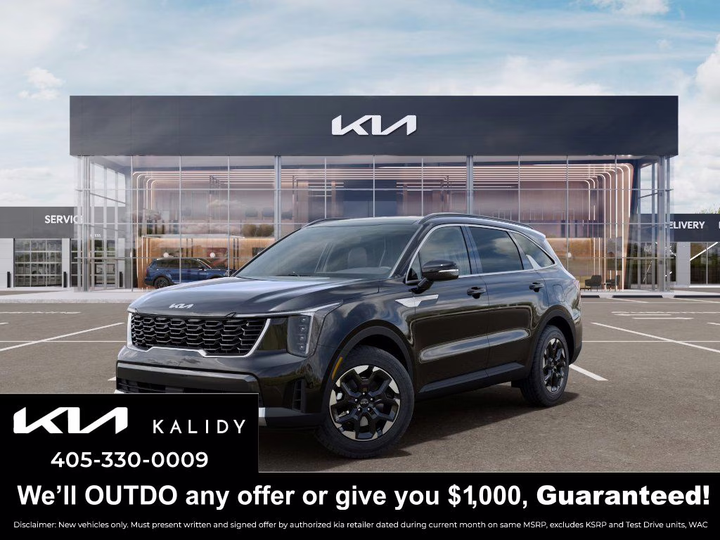 2026 Ebony Black Kia Sorento S FWD SUV