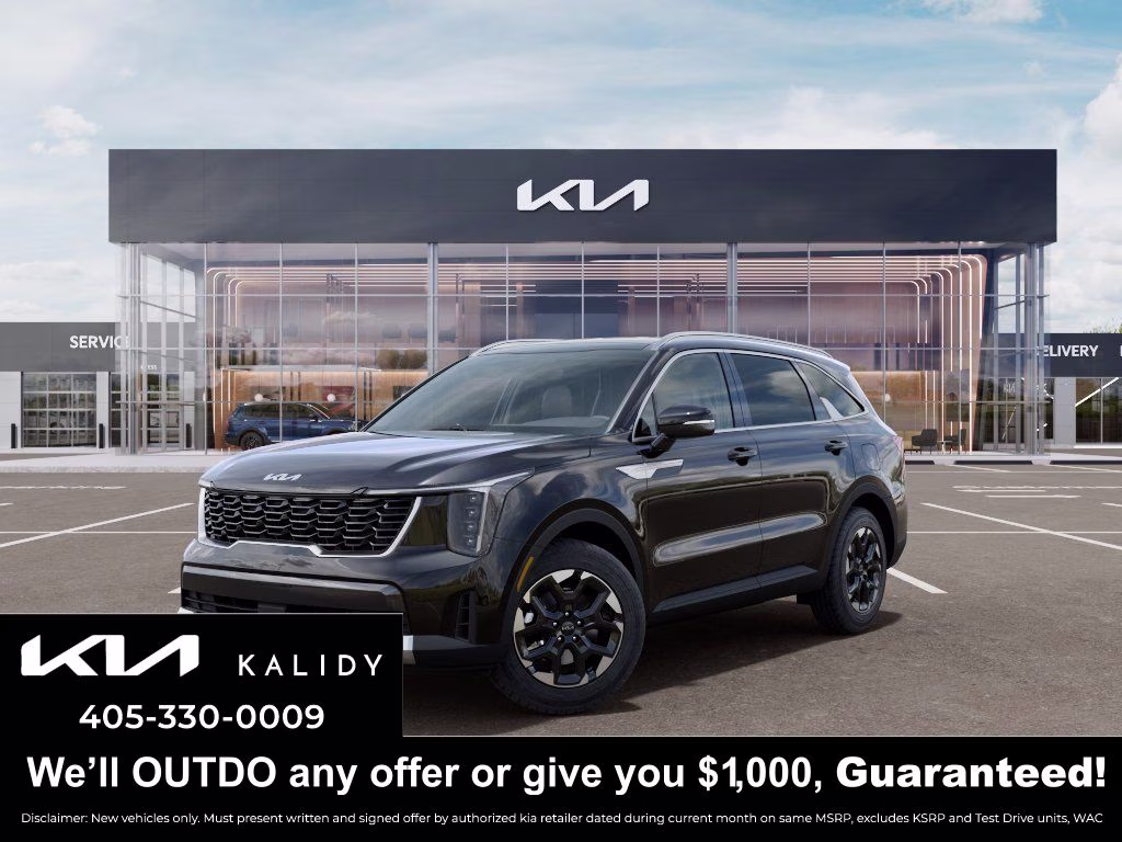 2026 Ebony Black Kia Sorento S FWD SUV