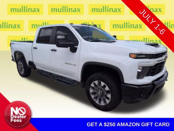 2024 Summit White Chevrolet Silverado 2500HD Custom 4X4 Truck
