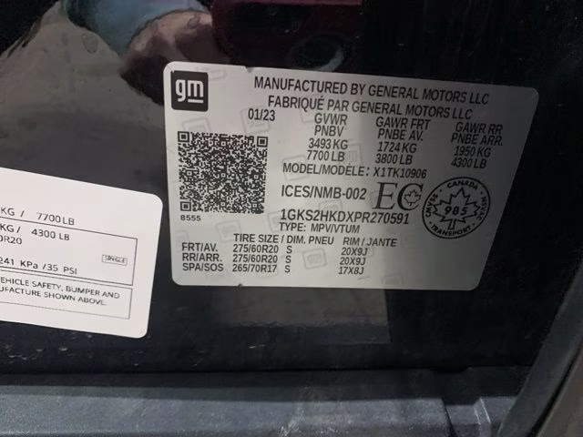 2023 Onyx Black GMC Yukon XL AT4 4X4 SUV