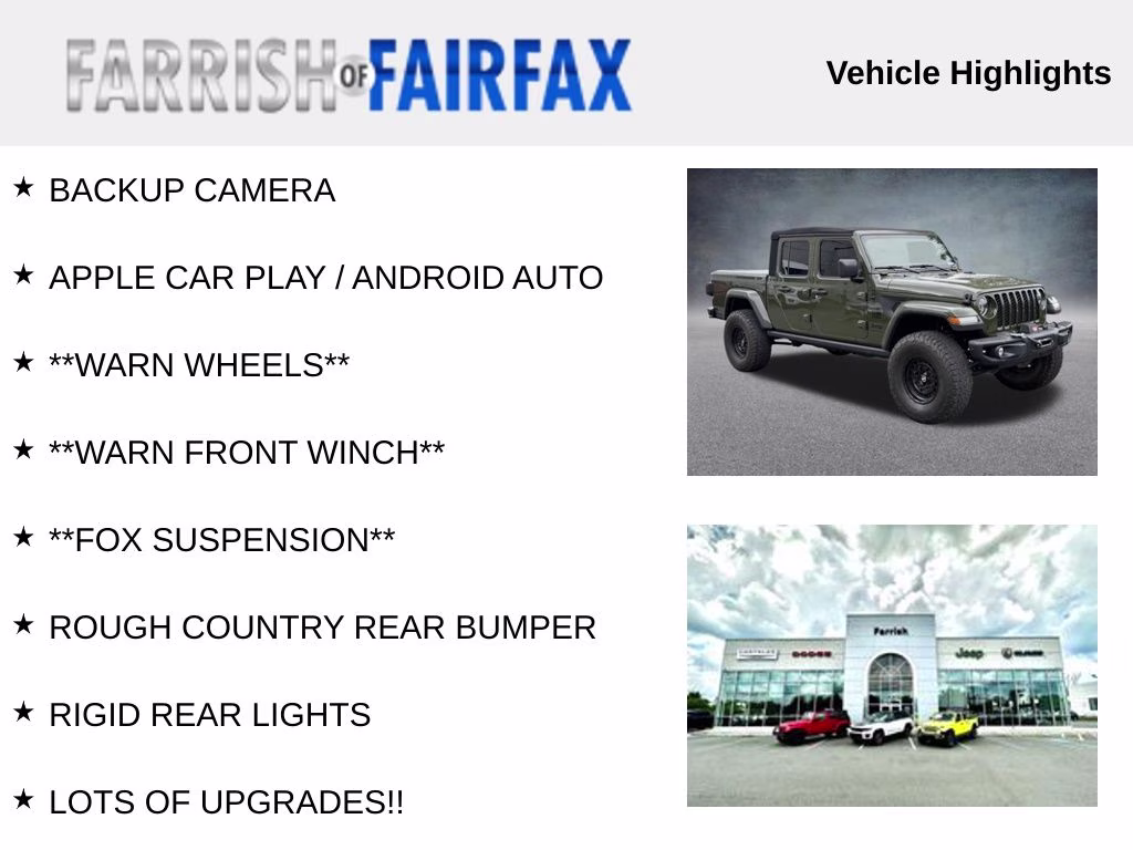 2021 Sarge Green Clearcoat Jeep Gladiator FREEDOM 4X4 Truck