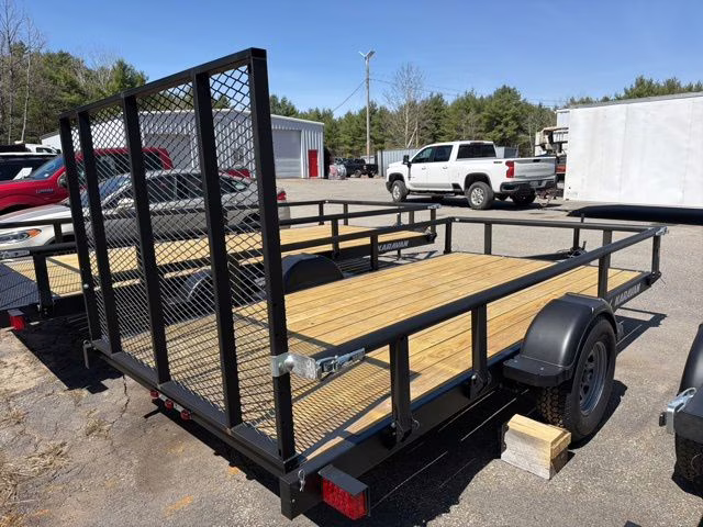 2026 Black Karavan 12 Ft steel w/wood deck tariler Khu29907212bt Trailer