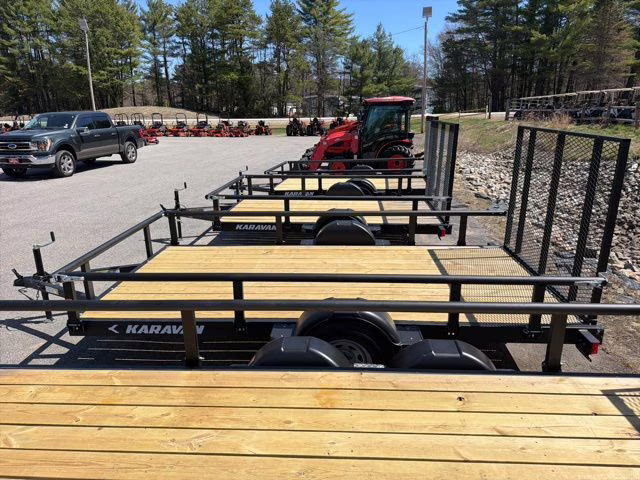 2026 Black Karavan 12 Ft steel w/wood deck tariler Khu29907212bt Trailer