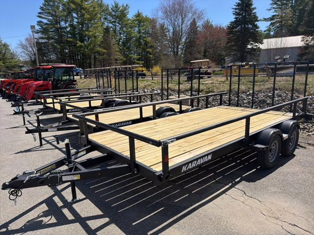 2026 Black Karavan 15ft steel w/wood deck trailer Kthu65008215bt Trailer