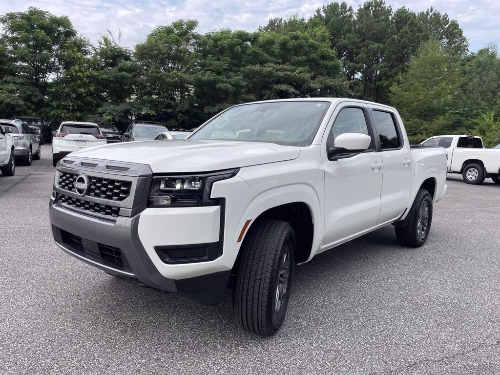 2026 Glacier White Nissan Frontier SV 4X4 Truck