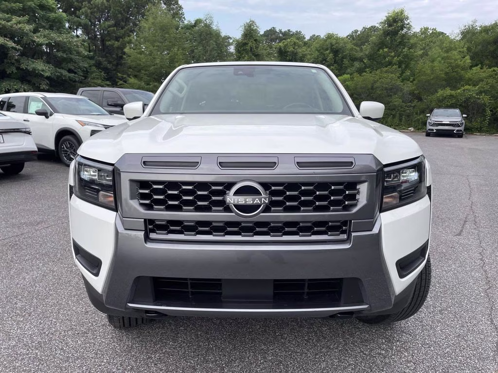 2026 Glacier White Nissan Frontier SV 4X4 Truck