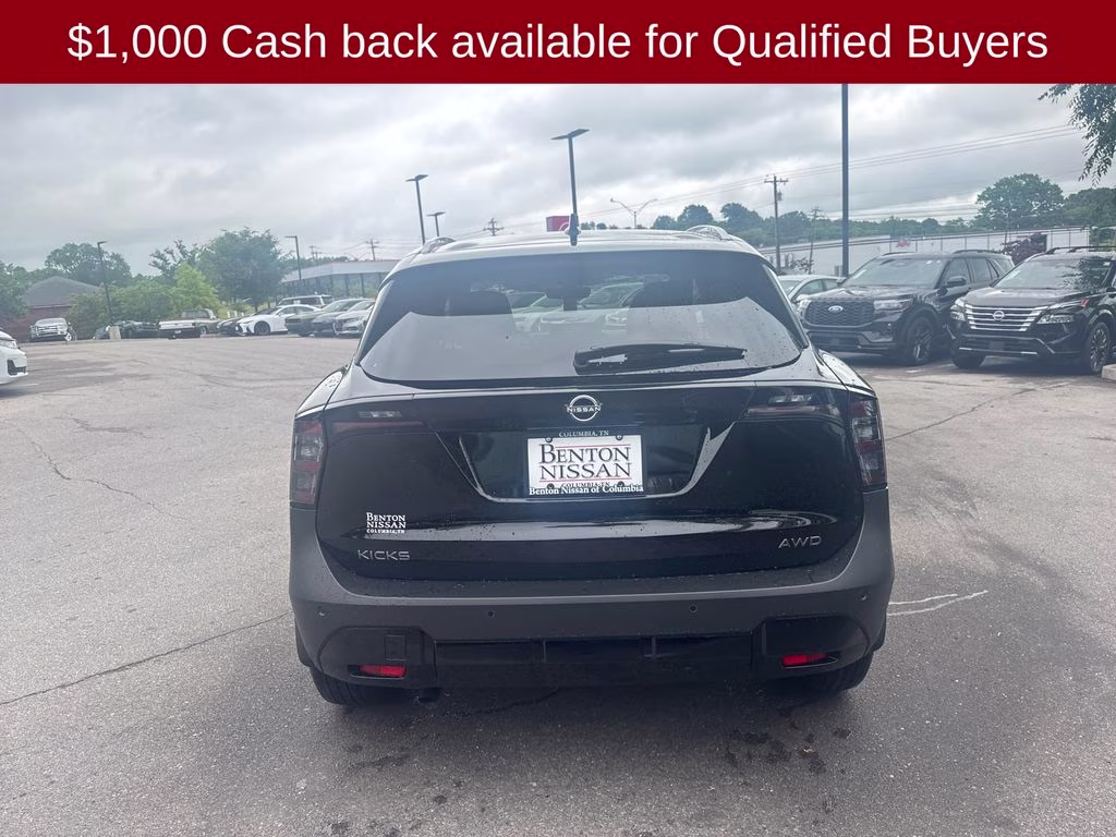 2026 Super Black Nissan Kicks SV AWD SUV