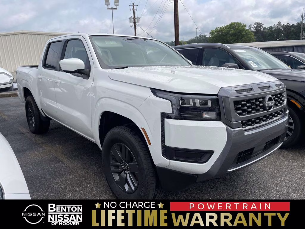 2026 Glacier White Nissan Frontier SV 4X4 Truck