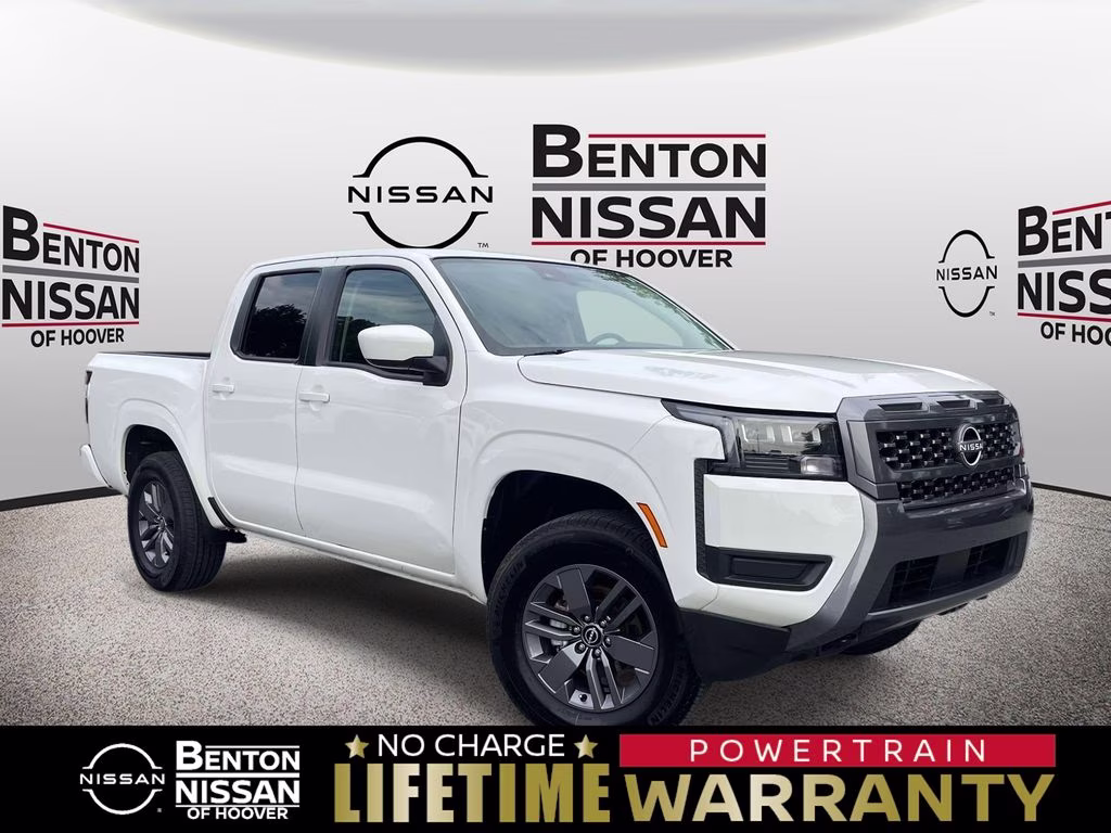 2026 Glacier White Nissan Frontier SV 4X4 Truck
