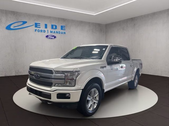 2018 White Platinum Metallic Tri-Coat Ford F-150 Platinum 4X4 Truck