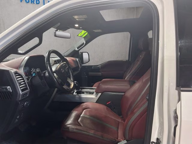 2018 White Platinum Metallic Tri-Coat Ford F-150 Platinum 4X4 Truck