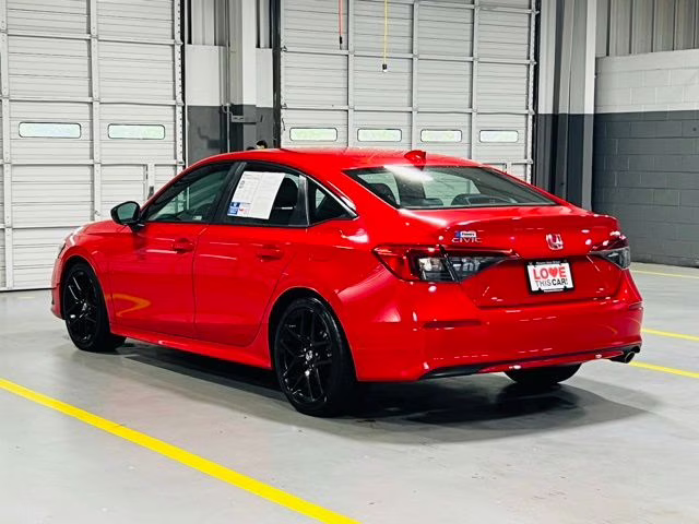 2023 Red Honda Civic Sport FWD Sedan