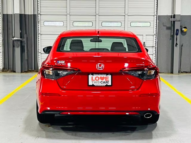 2023 Red Honda Civic Sport FWD Sedan