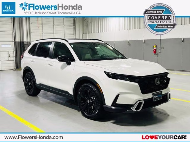2026 Platinum White Pearl Honda CR-V Hybrid Sport Touring SUV