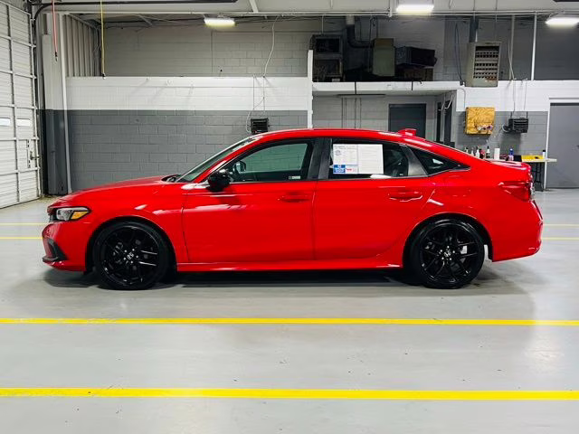 2023 Red Honda Civic Sport FWD Sedan