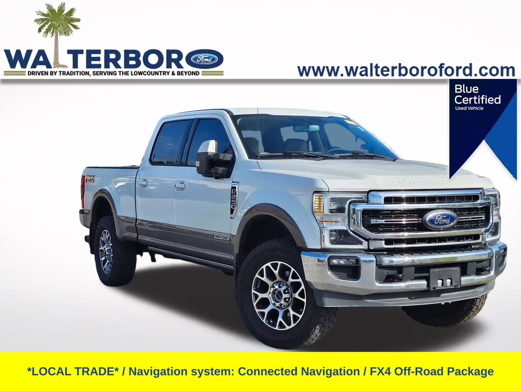 2022 White Ford Super Duty F-250 SRW Lariat 4X4 Truck
