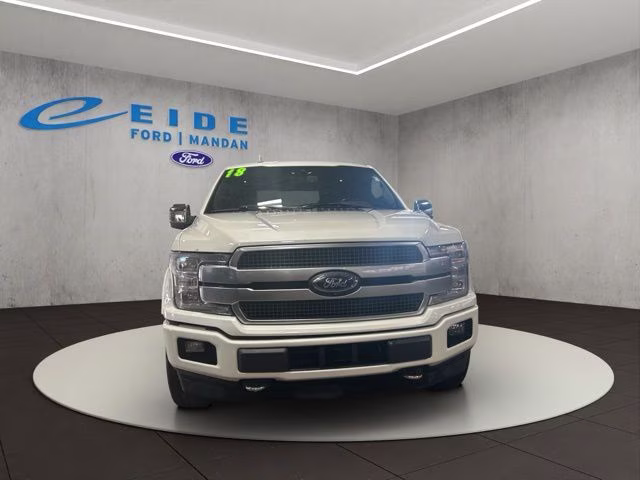 2018 White Platinum Metallic Tri-Coat Ford F-150 Platinum 4X4 Truck