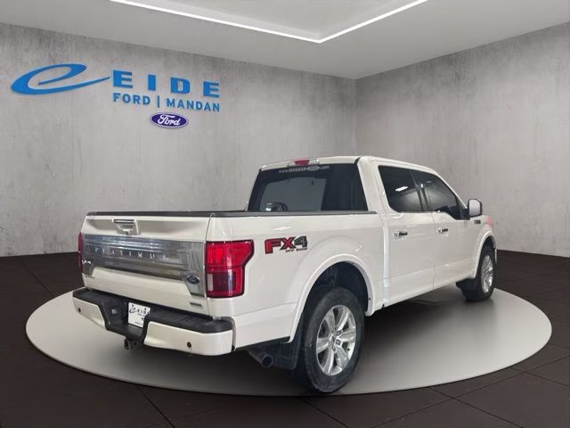 2018 White Platinum Metallic Tri-Coat Ford F-150 Platinum 4X4 Truck