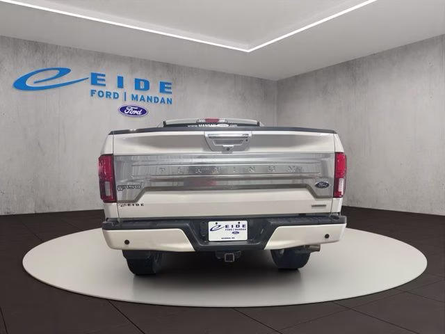 2018 White Platinum Metallic Tri-Coat Ford F-150 Platinum 4X4 Truck