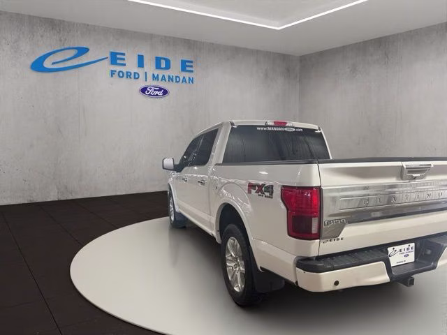 2018 White Platinum Metallic Tri-Coat Ford F-150 Platinum 4X4 Truck