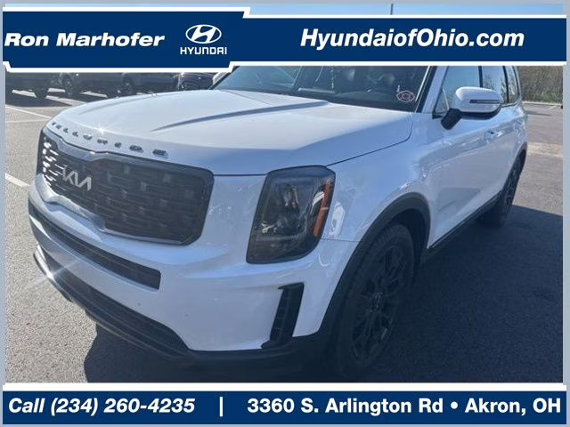 2022 Glacial White Pearl Kia Telluride EX AWD SUV
