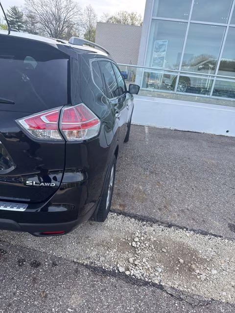 2015 Super Black Nissan Rogue SL AWD SUV