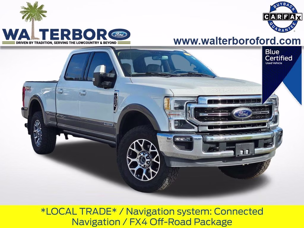 2022 White Ford Super Duty F-250 SRW Lariat 4X4 Truck