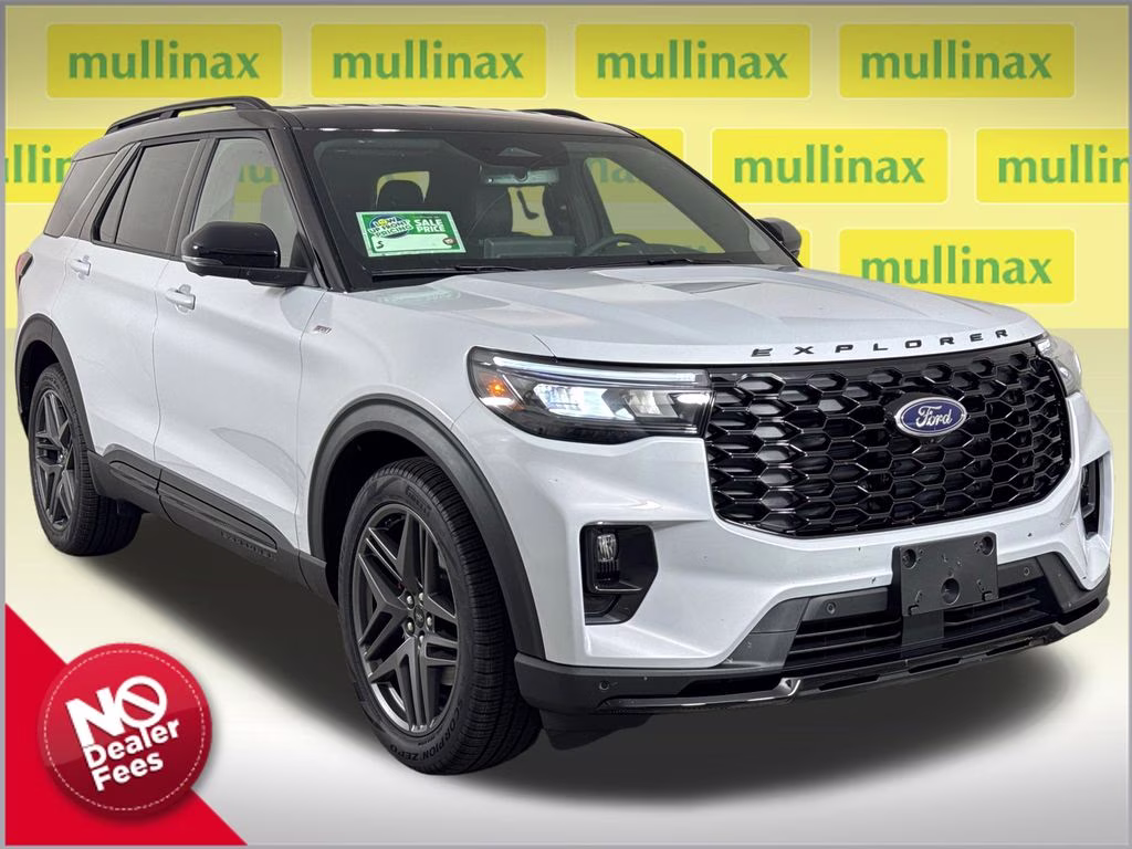 2026 Space White Metallic Ford Explorer ST-Line RWD SUV