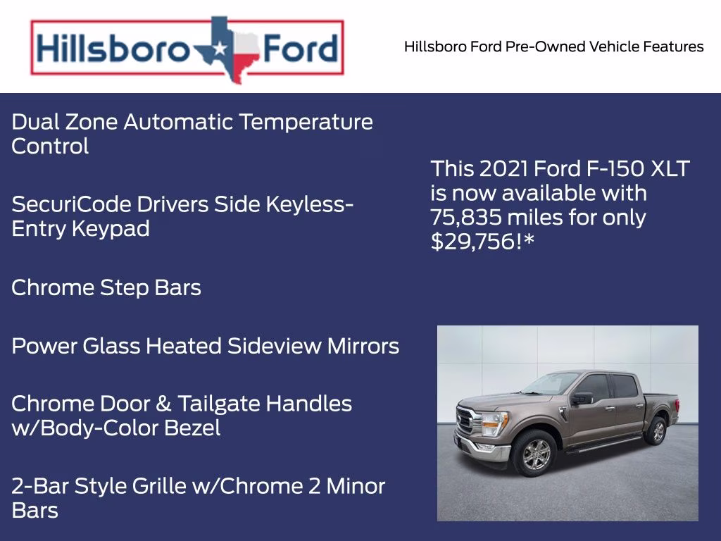 2021 Stone Gray Metallic Ford F-150 XLT RWD Truck